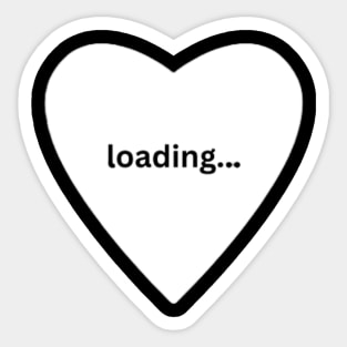 "Loading love" Valentines Day Sticker